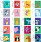 20Pcs Pre Drawn Canvas for Painting for Boys Girls Animal Pre Printed Canvas with Pictures to Paint Gift for Kids Beginners Students DIY Paint Art Supplies, 8 x 10 Inch